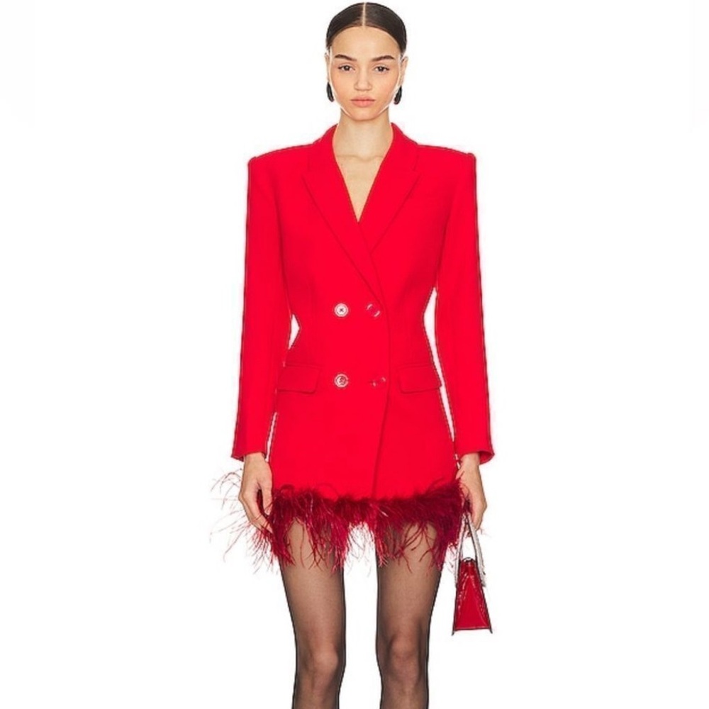NBD Vibrant Red Blazer Dress
